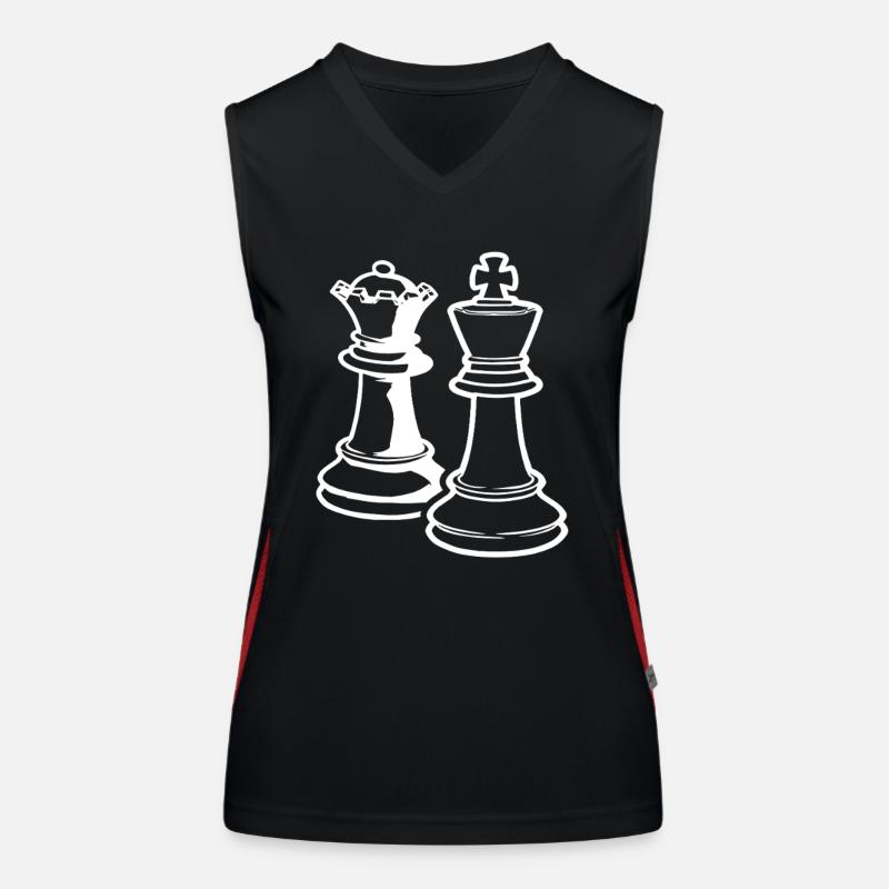 Échecs Débardeur respirant contrasté Femme