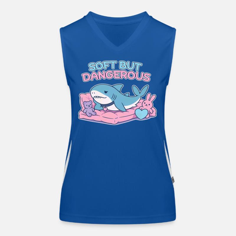 BLAHAJ – Soft & Danger Women's Functional Contrast Tank Top