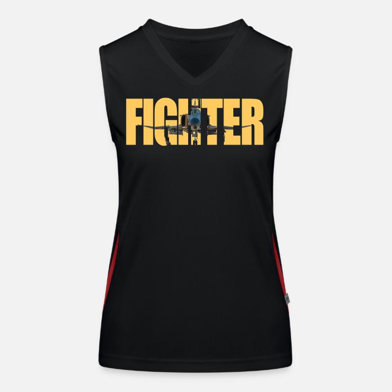 Fighter F-4 Phantom Funktionelles Kontrast-Tank Top für Frauen