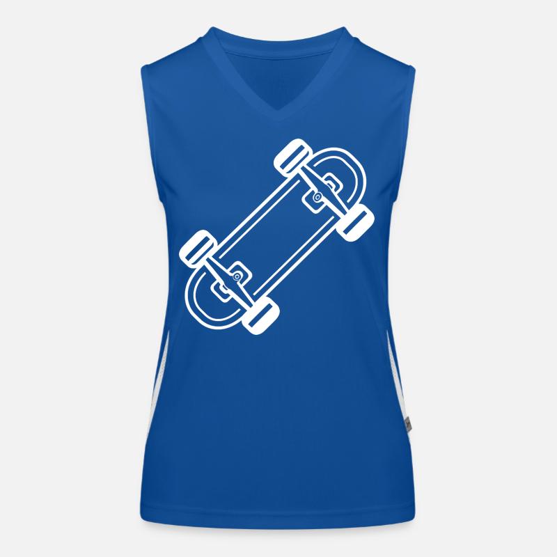 Skateboard Comic Style Women's Functional Contrast Tank Top