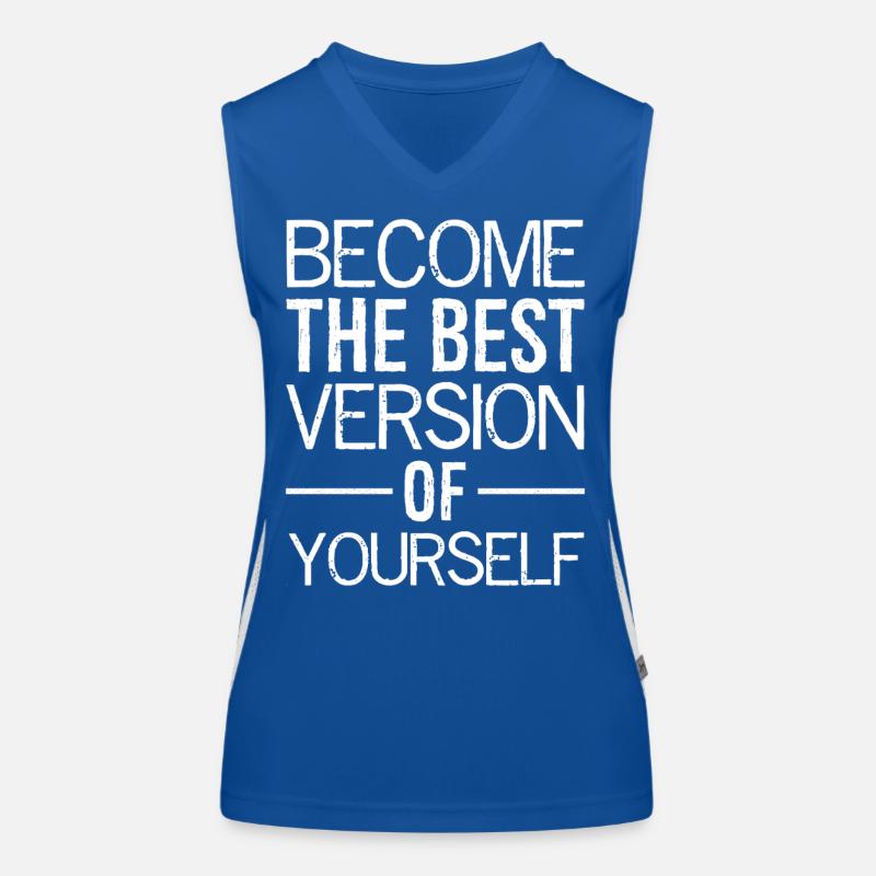 Devenez la meilleure version de vous-même Débardeur respirant contrasté Femme