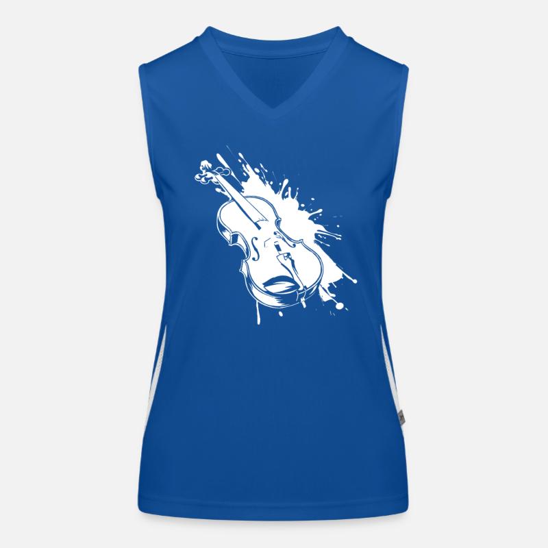 Violine Graffiti Funktionelles Kontrast-Tank Top für Frauen
