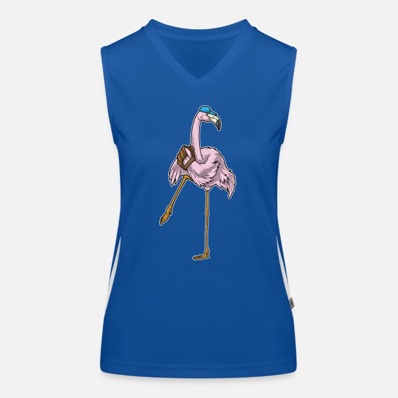 Flamingo Baseball Gant de baseball Débardeur respirant contrasté Femme