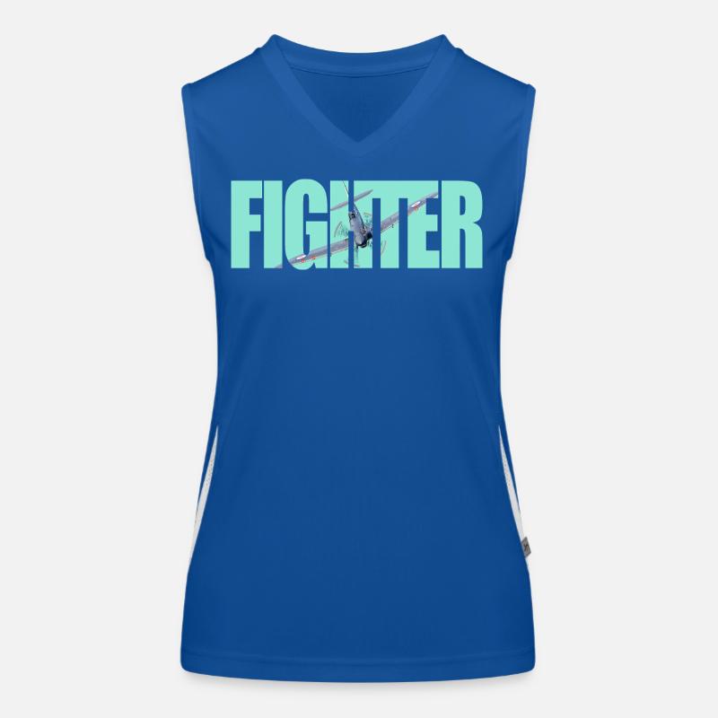 Fighter Spitfire Funktionelles Kontrast-Tank Top für Frauen