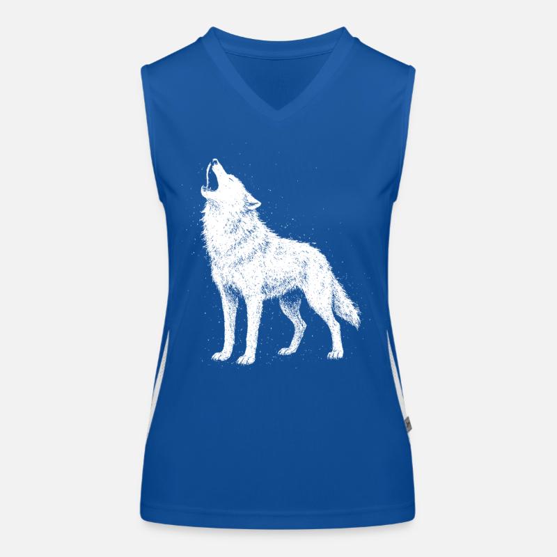 Wolf howl Women's Functional Contrast Tank Top