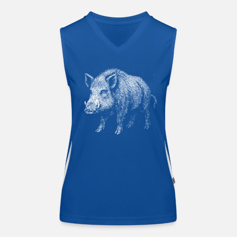 Wildschwein Funktionelles Kontrast-Tank Top für Frauen