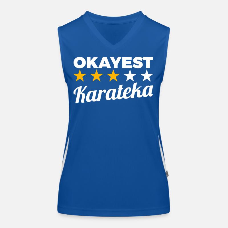 Durchschnittlicher Karateka Funktionelles Kontrast-Tank Top für Frauen