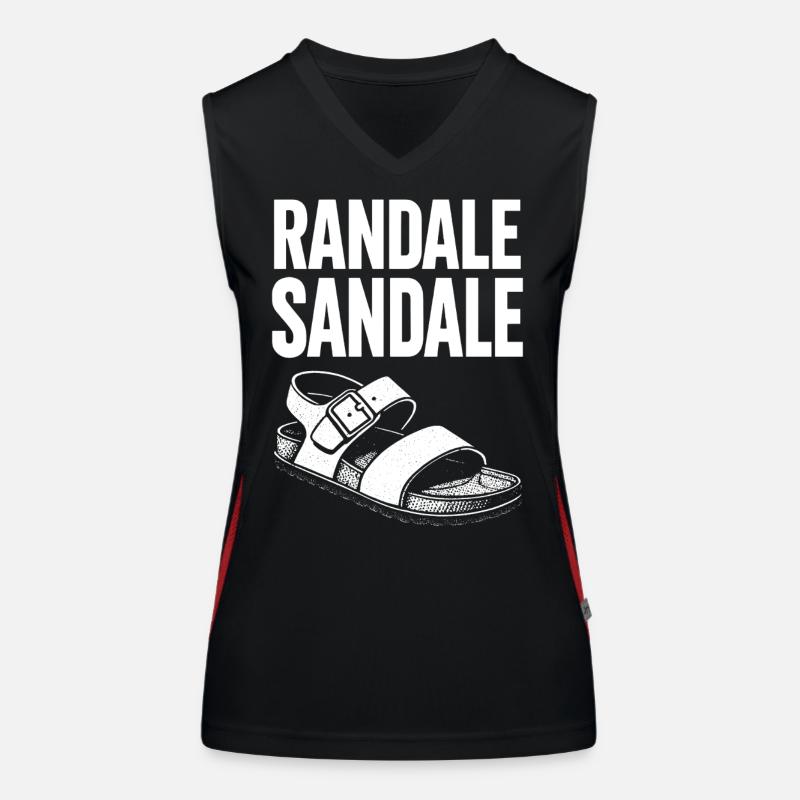 Randale-Sandale Funktionelles Kontrast-Tank Top für Frauen