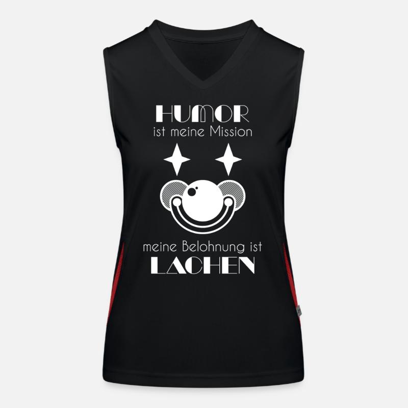 Clown / Clown Face Women's Functional Contrast Tank Top