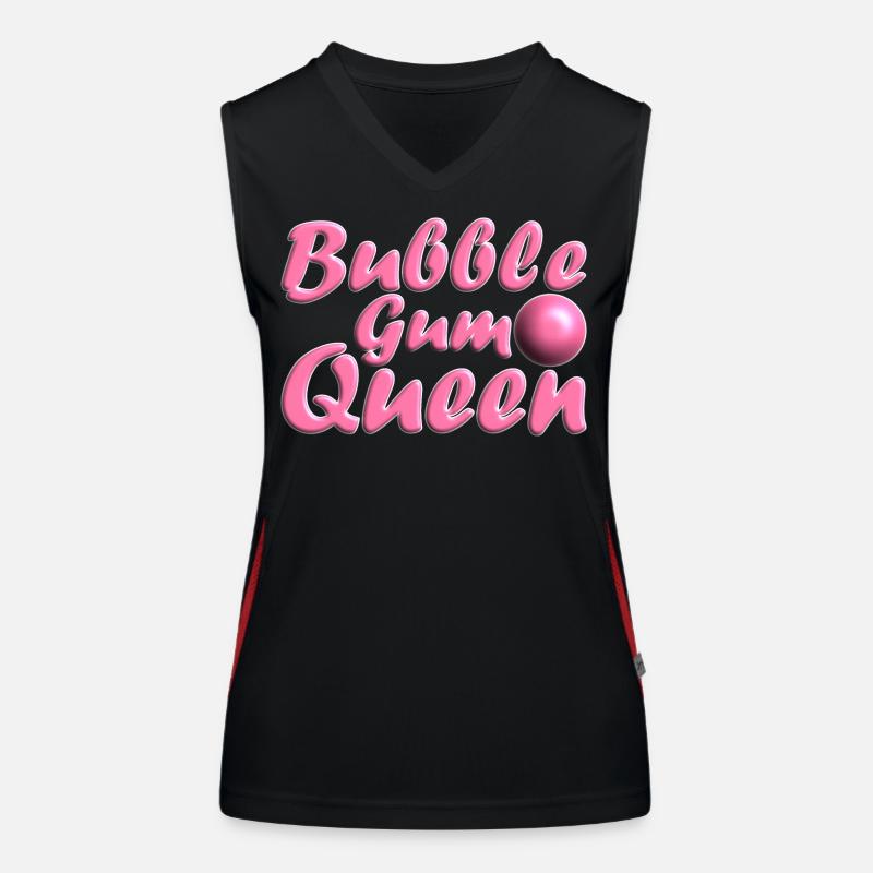 Bubblegum Queen rosa Funktionelles Kontrast-Tank Top für Frauen