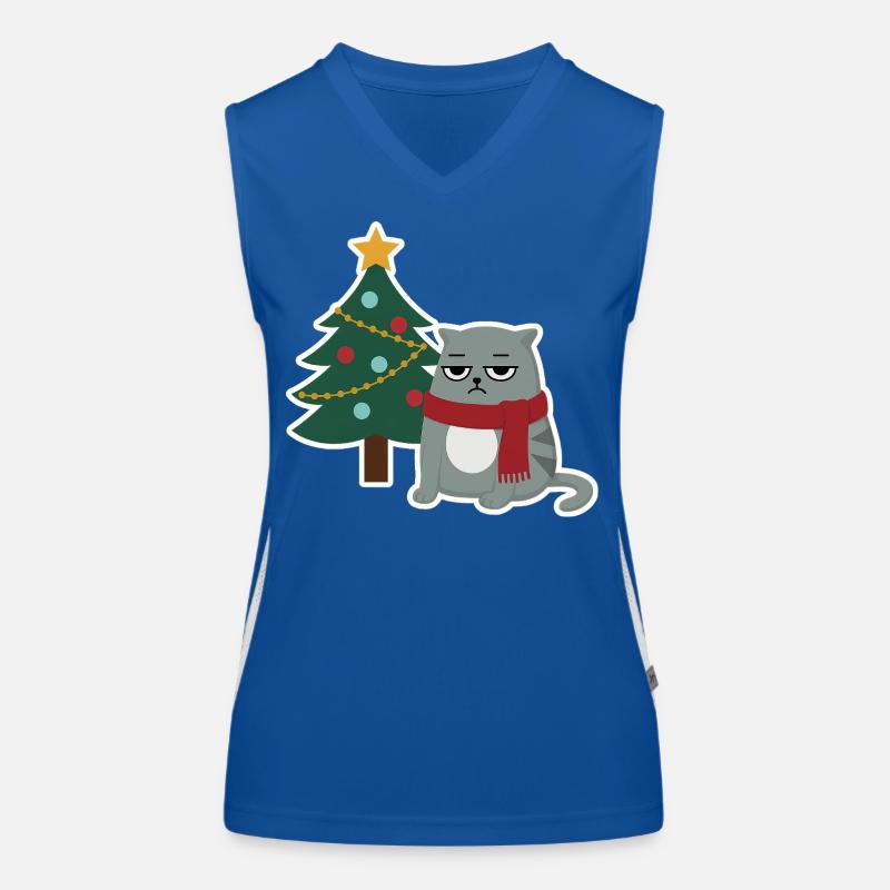 Chat Noël Débardeur respirant contrasté Femme