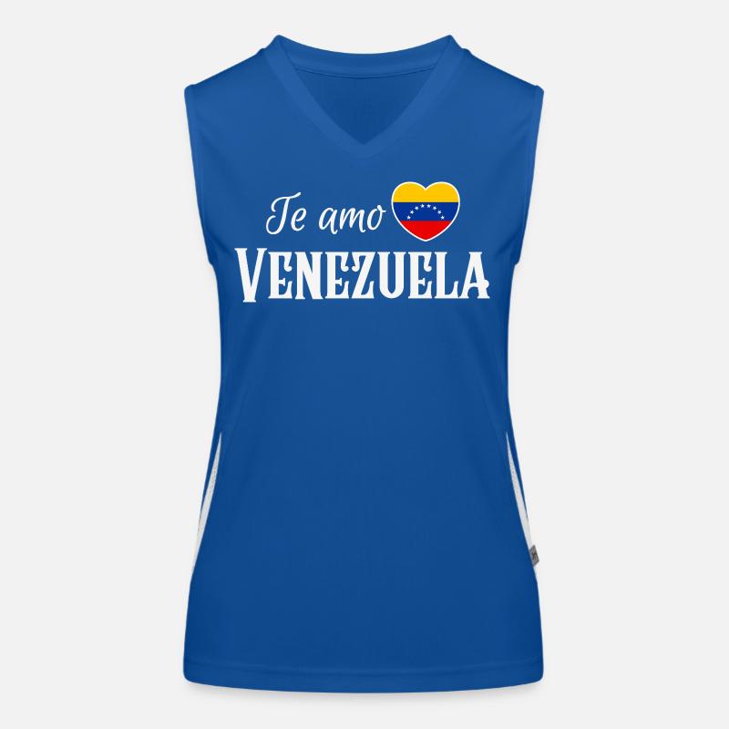 Ich liebe Venezuela, venezolanischen Stolz Funktionelles Kontrast-Tank Top für Frauen