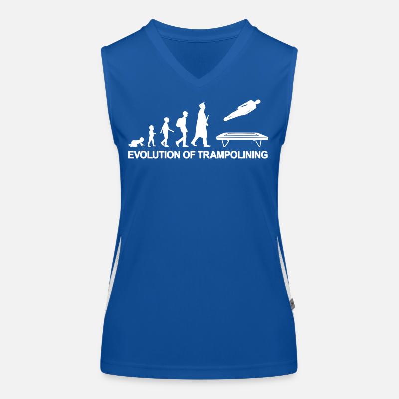 Evolution Trampolinist Funktionelles Kontrast-Tank Top für Frauen