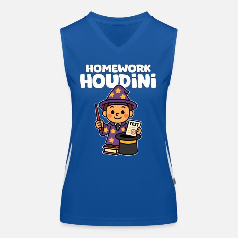 HOMEWORK HOUDINI - TEACHER GIFT Women's Functional Contrast Tank Top