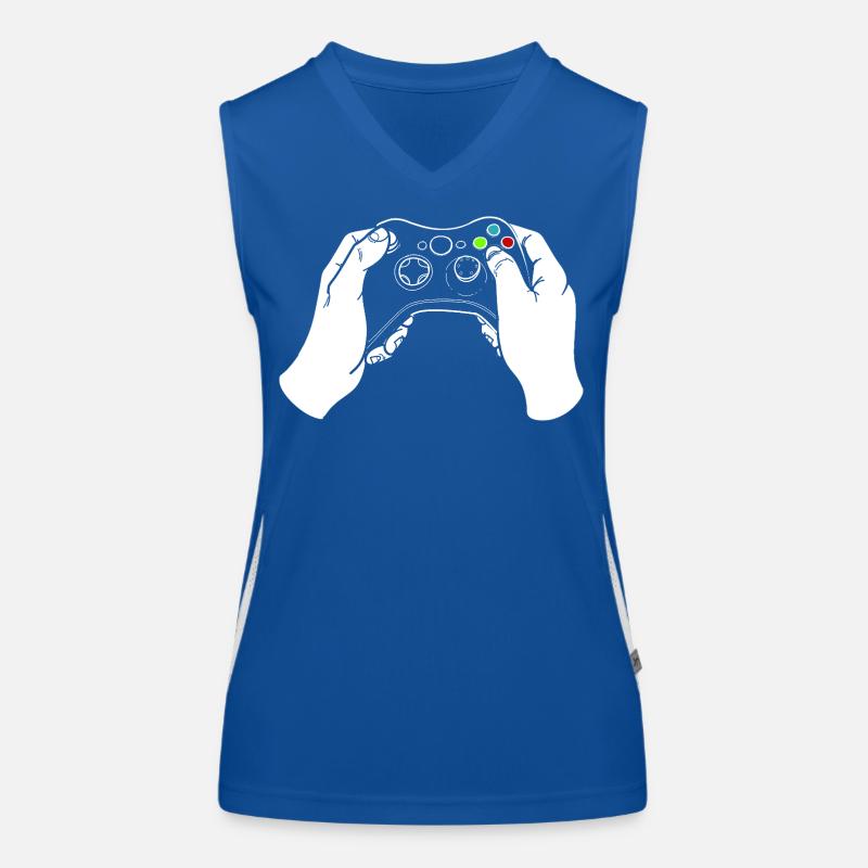 Gaming Controller Funktionelles Kontrast-Tank Top für Frauen