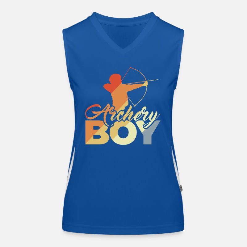 Bogenschützenjunge Funktionelles Kontrast-Tank Top für Frauen