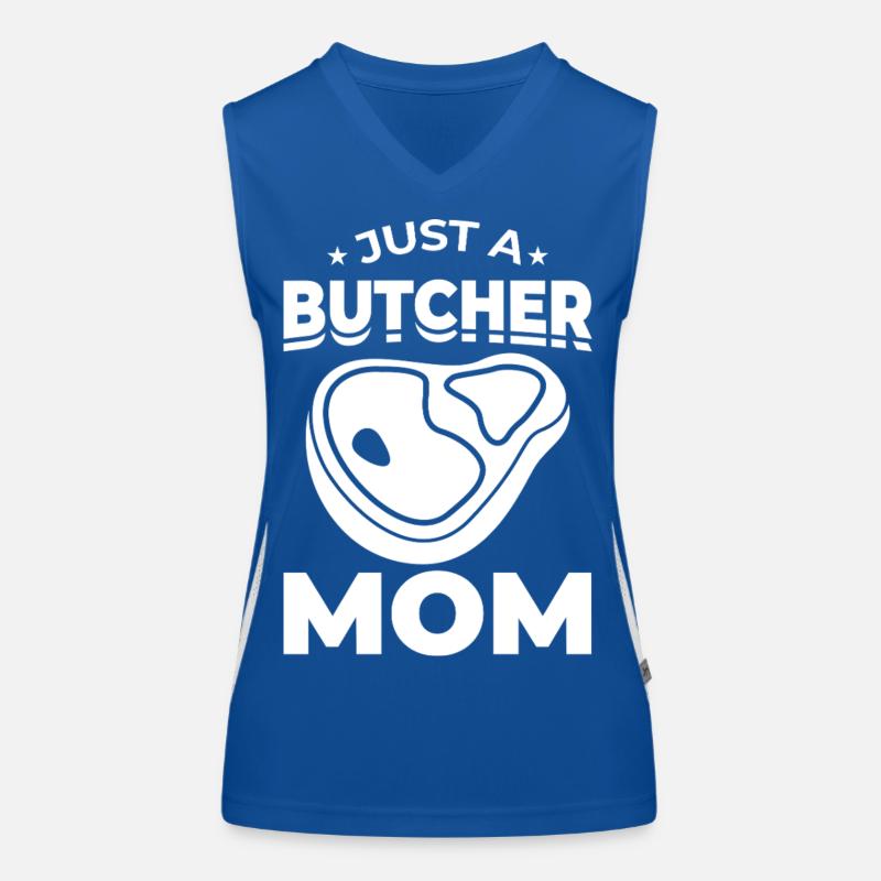 Nur eine Metzger Mutter Funktionelles Kontrast-Tank Top für Frauen