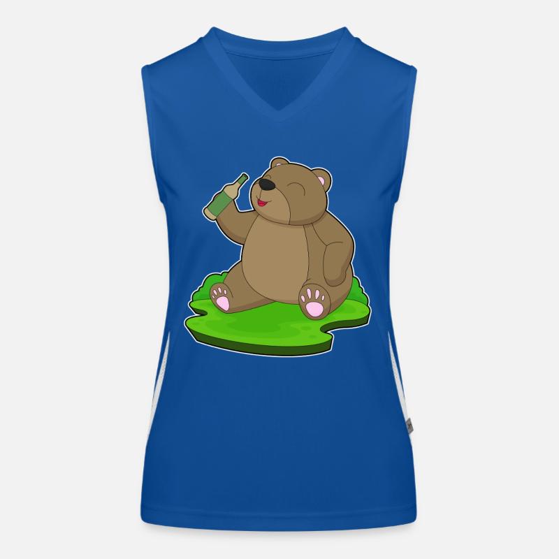 Bear bouteille de bière Débardeur respirant contrasté Femme