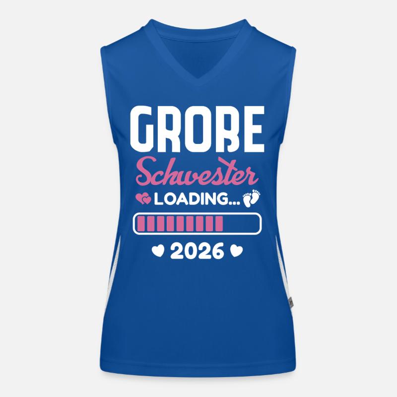 Große Schwester 2026 Loading Funktionelles Kontrast-Tank Top für Frauen