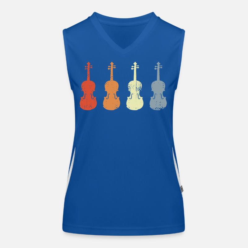 Modèles de violons vintage Débardeur respirant contrasté Femme