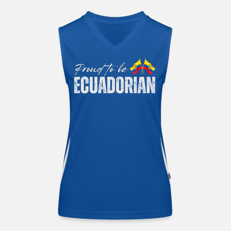 Ecuadorian pride, Ecuadorian flag Women's Functional Contrast Tank Top
