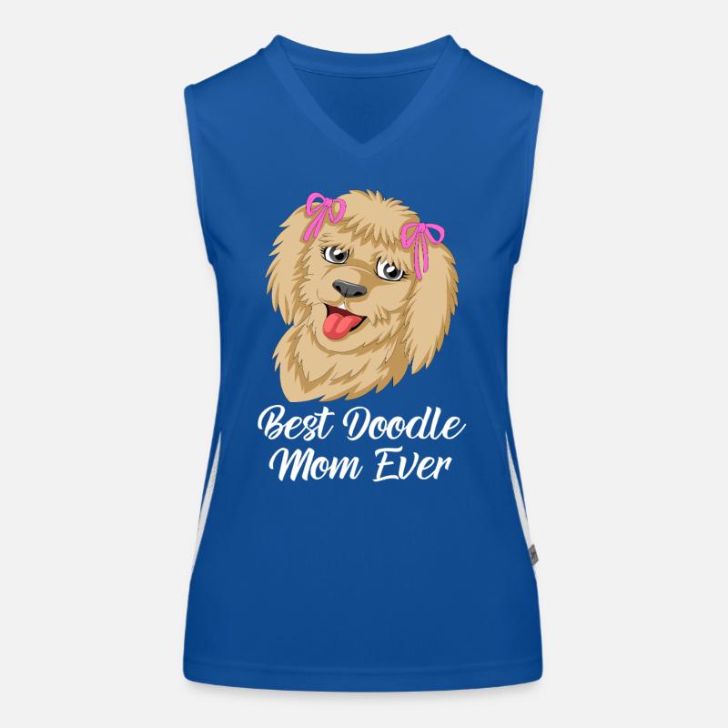 meilleure maman doodle de tous les temps Débardeur respirant contrasté Femme