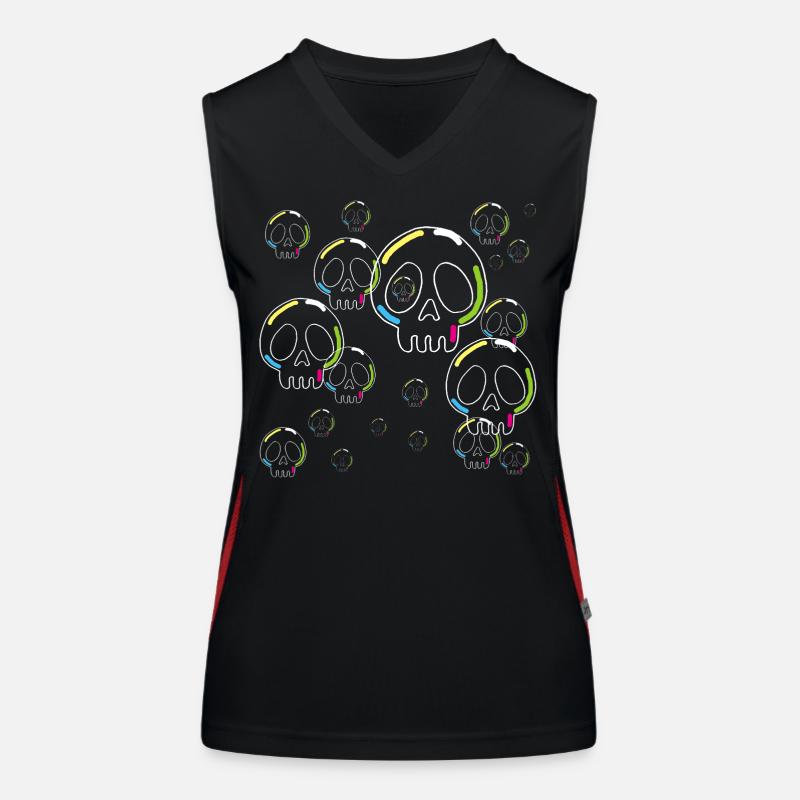 Strange Soap Skulls Women's Functional Contrast Tank Top
