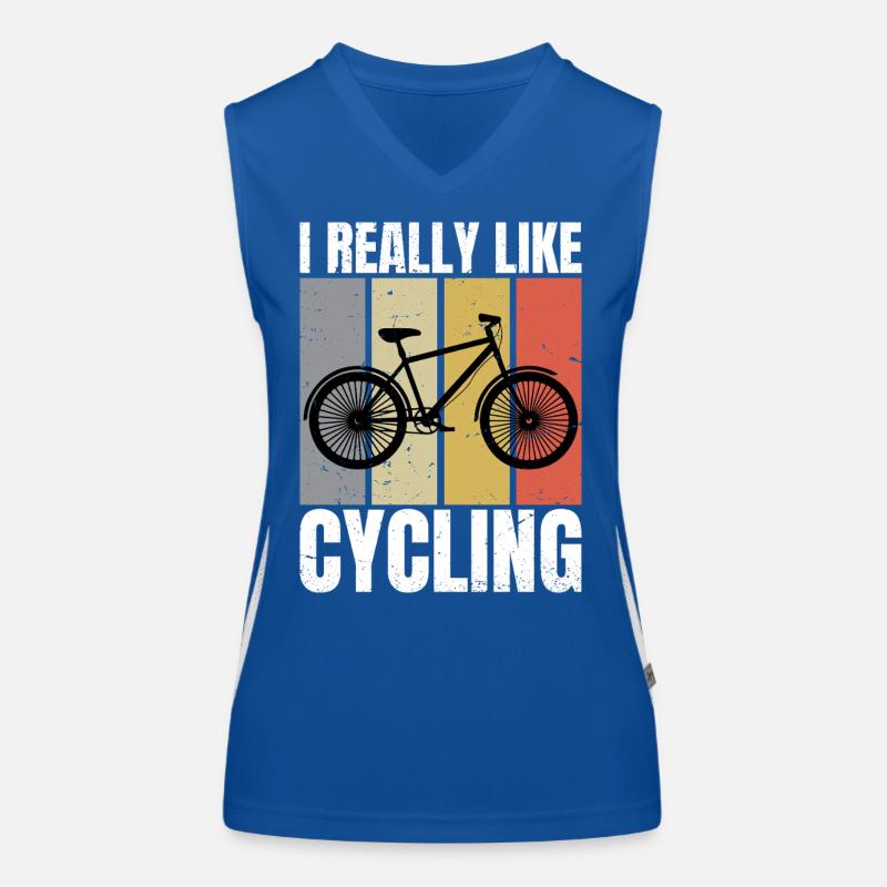 J’aime beaucoup le cyclisme Retro aime le cyclisme cycliste Débardeur respirant contrasté Femme