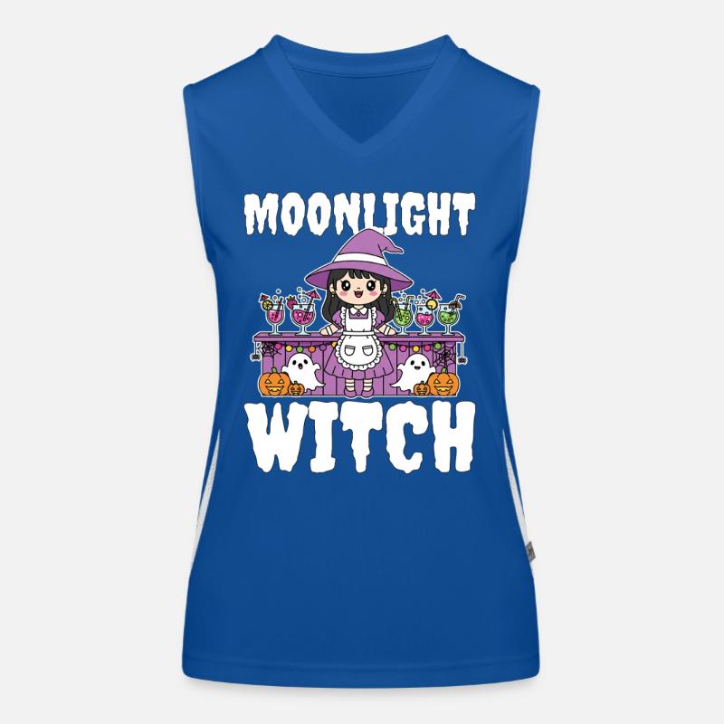 MOONLIGHT WITCH - WITCH HALLOWEEN Women's Functional Contrast Tank Top