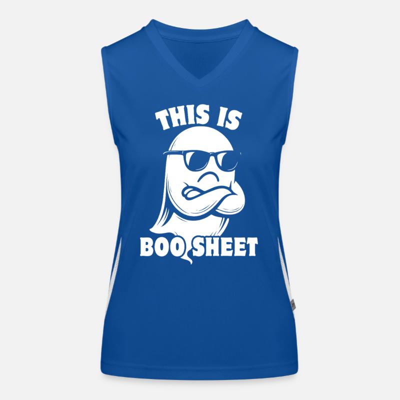 Halloween Geist - This is Boo Sheet Funktionelles Kontrast-Tank Top für Frauen