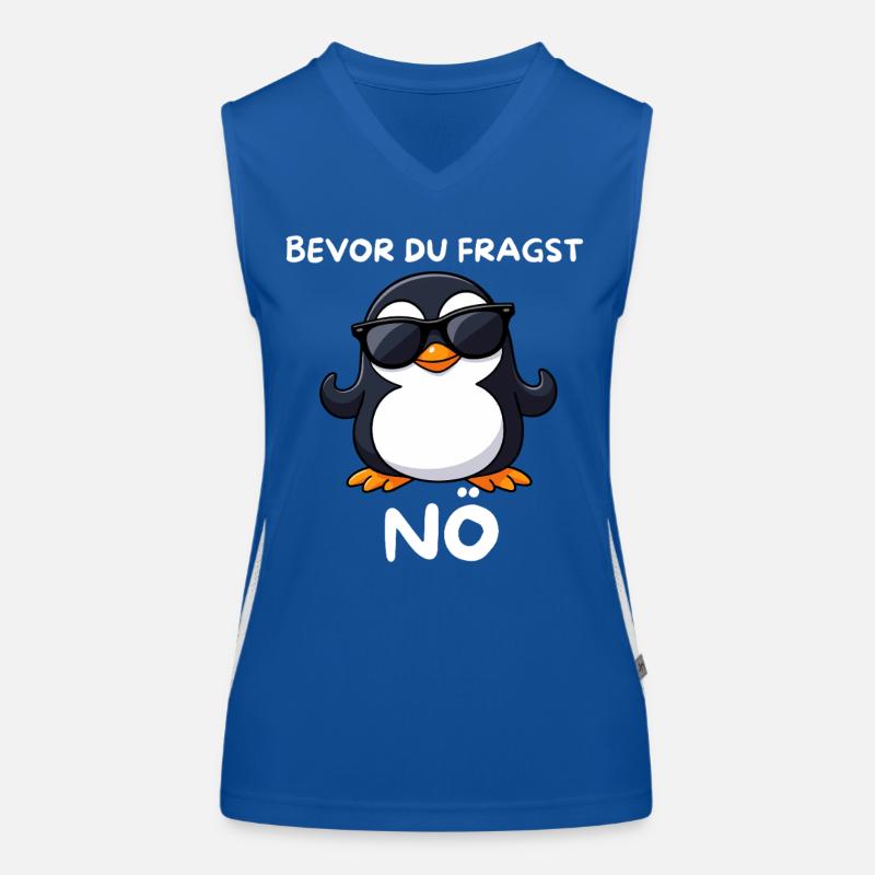 Penguin with sunglasses Lower Austria Women's Functional Contrast Tank Top