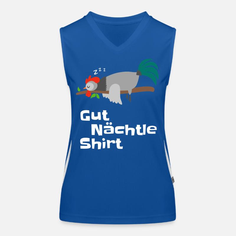 Gut Nächtle Shirt Hahn Design Pyjama Geschenk Funktionelles Kontrast-Tank Top für Frauen