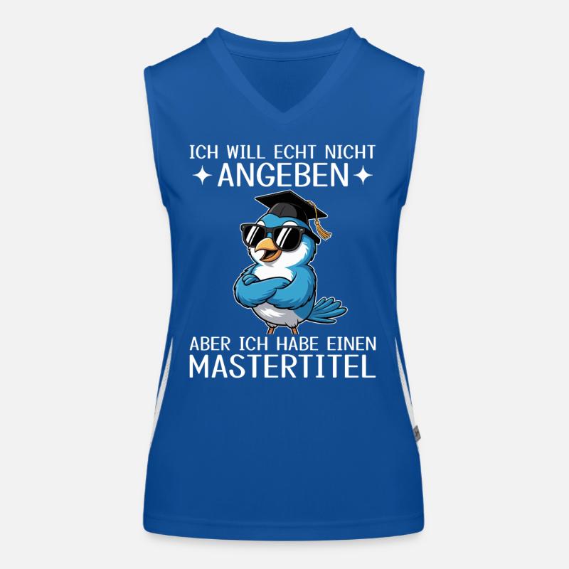 Master Abschluss geschafft - Mastertitel Funktionelles Kontrast-Tank Top für Frauen