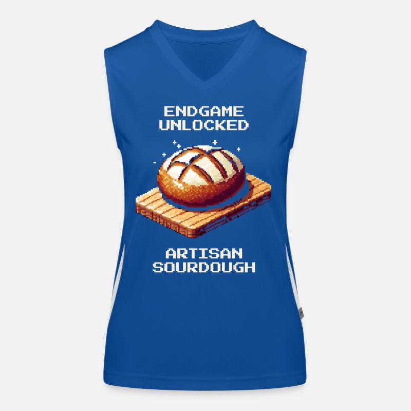 Endgame freigeschaltet | Sauerteig Handwerk Funktionelles Kontrast-Tank Top für Frauen