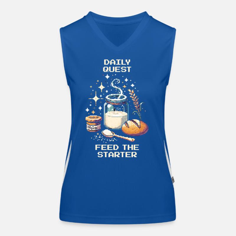 Daily Quest: Feeding Starter | Sourdough Women's Functional Contrast Tank Top