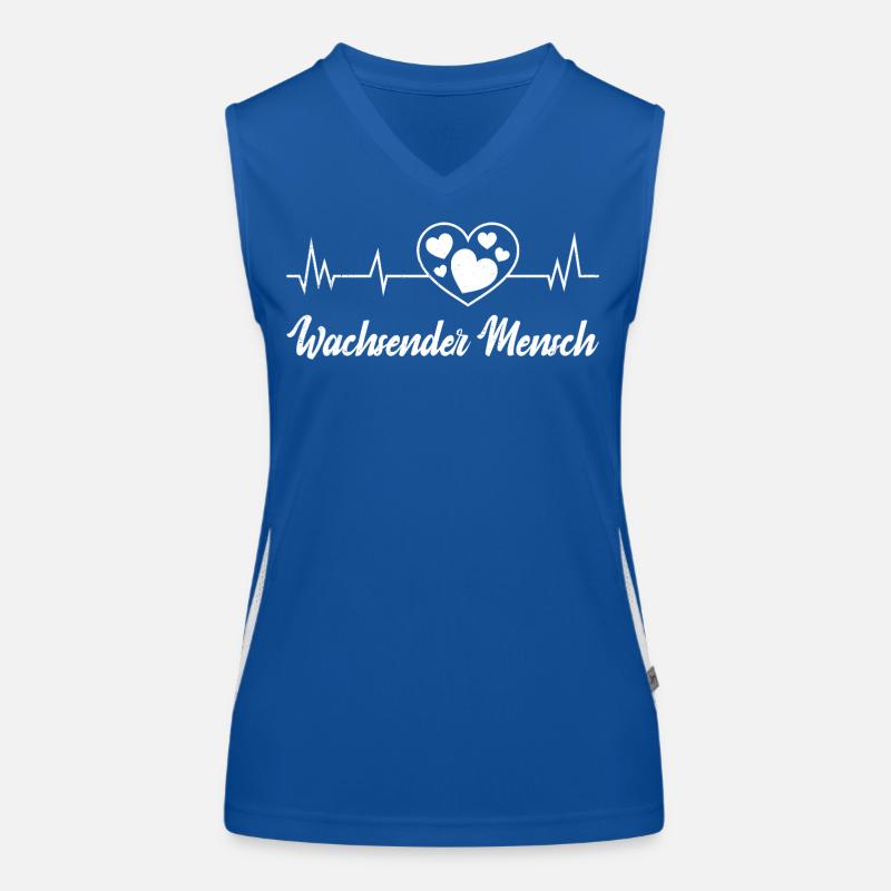 Werdende Mutter WACHSENDER MENSCH Lustig Funktionelles Kontrast-Tank Top für Frauen