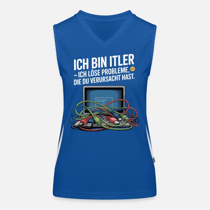 I'm an IT Specialist: IT Humor and Problem-Solving Motive Women's Functional Contrast Tank Top