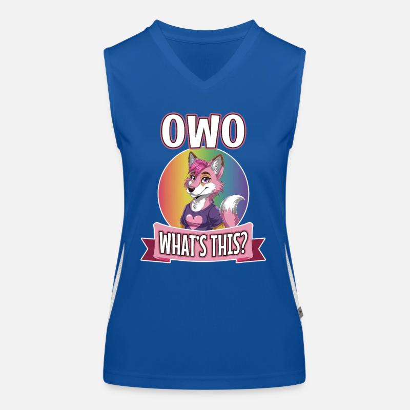 OwO Qu’est-ce que c’est ? Débardeur respirant contrasté Femme