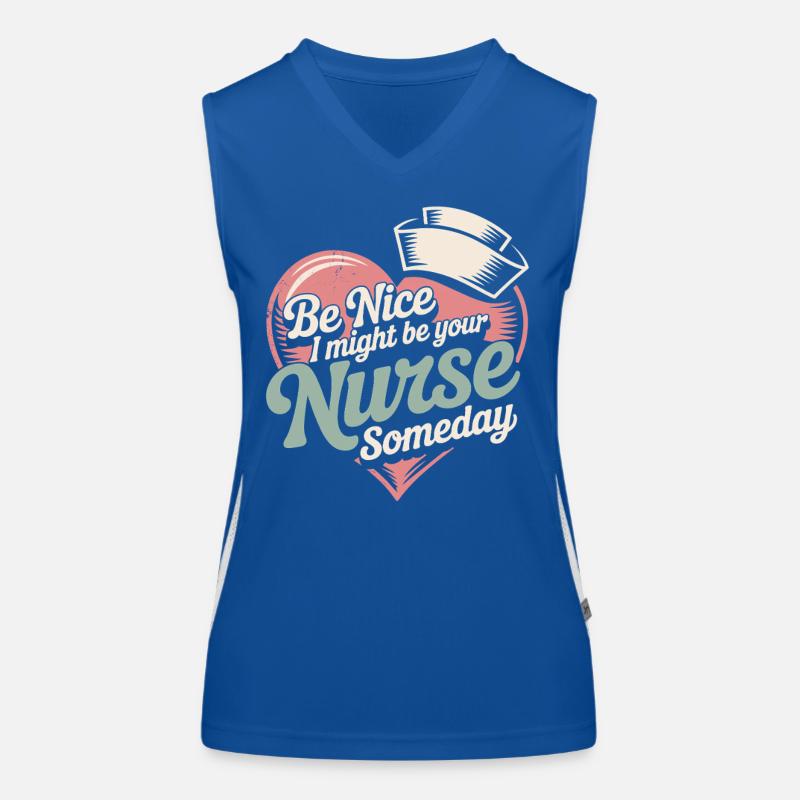 Krankenschwester Herz Pflegekraft Krankenpfleger Funktionelles Kontrast-Tank Top für Frauen
