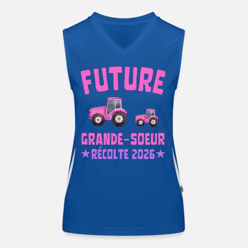 Future Grande Sœur Récolte 2026 Débardeur respirant contrasté Femme