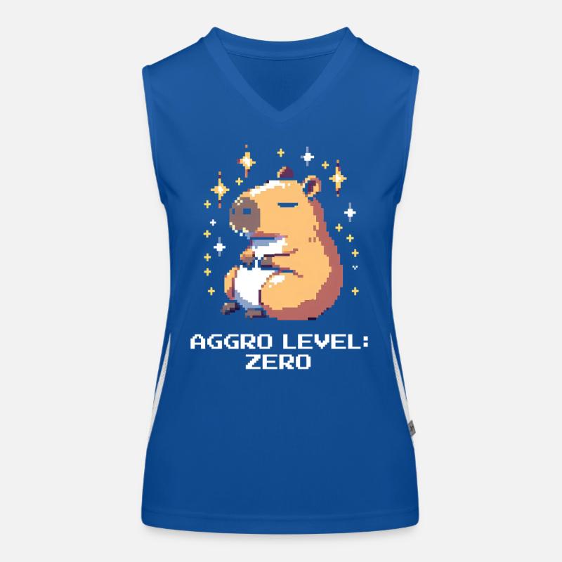 Aggro-Level: Null | Capybara & Ruhe Funktionelles Kontrast-Tank Top für Frauen