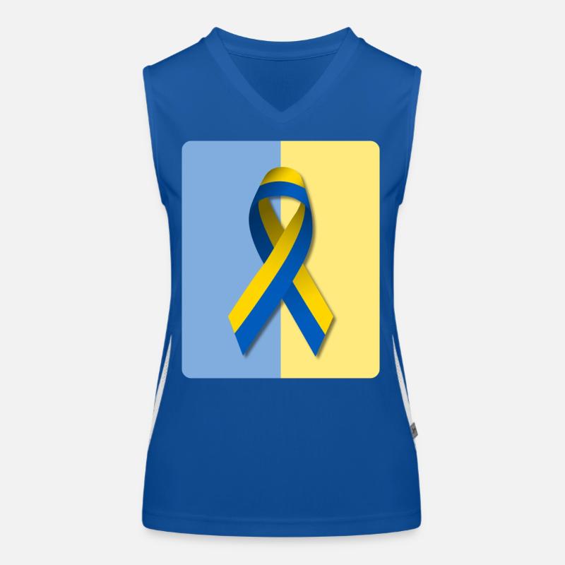 Peace for Ukraine Women's Functional Contrast Tank Top
