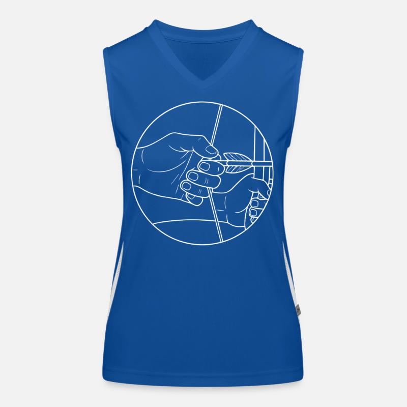 Archery Archer Target Design Women's Functional Contrast Tank Top