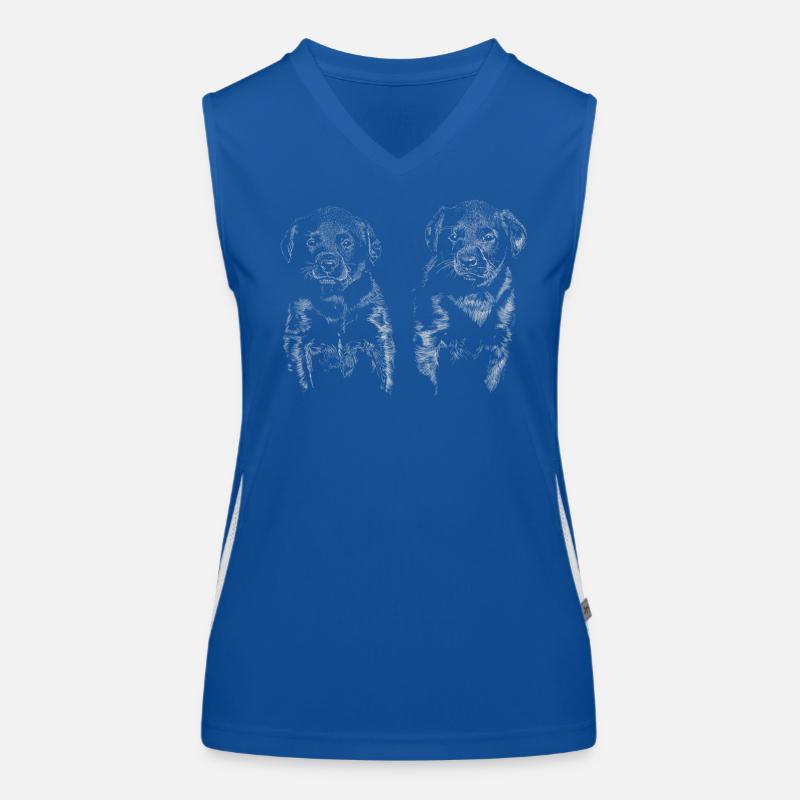 Chiots Débardeur respirant contrasté Femme