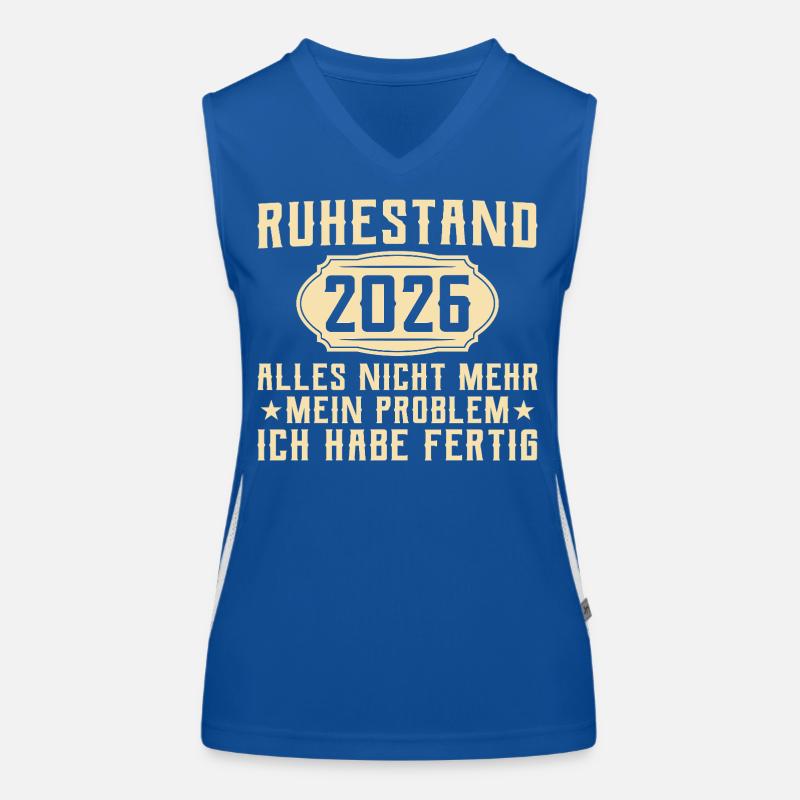 Ruhestand 2026 - Abschied Arbeitskollege Funktionelles Kontrast-Tank Top für Frauen