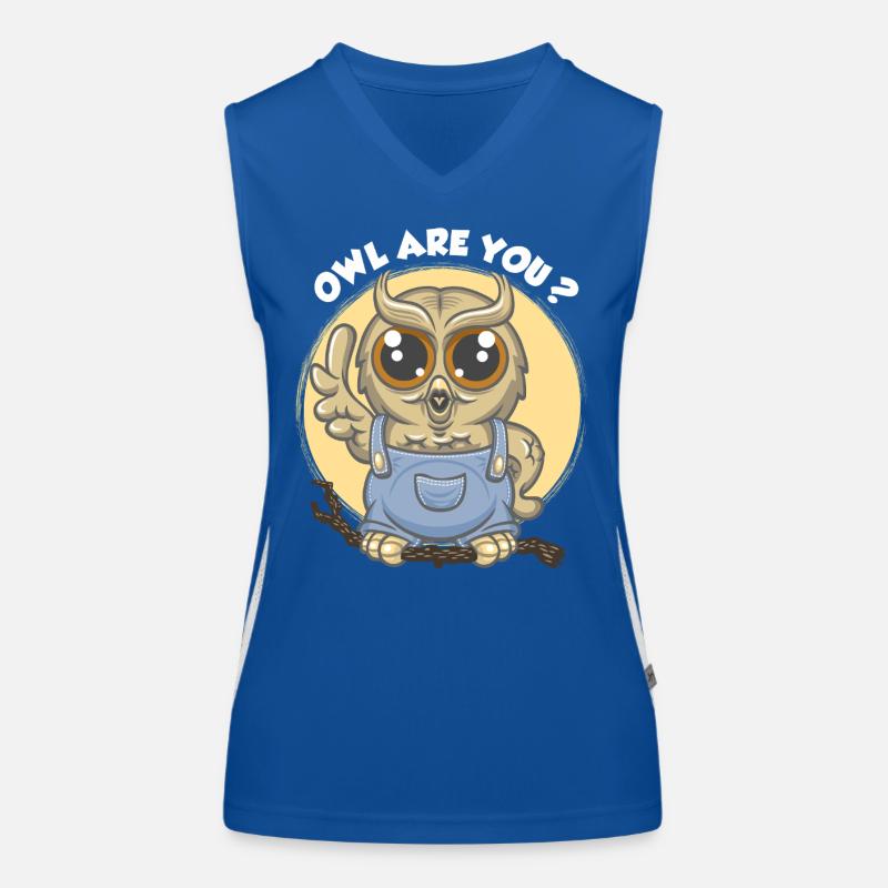 Eule bist du ? Funktionelles Kontrast-Tank Top für Frauen