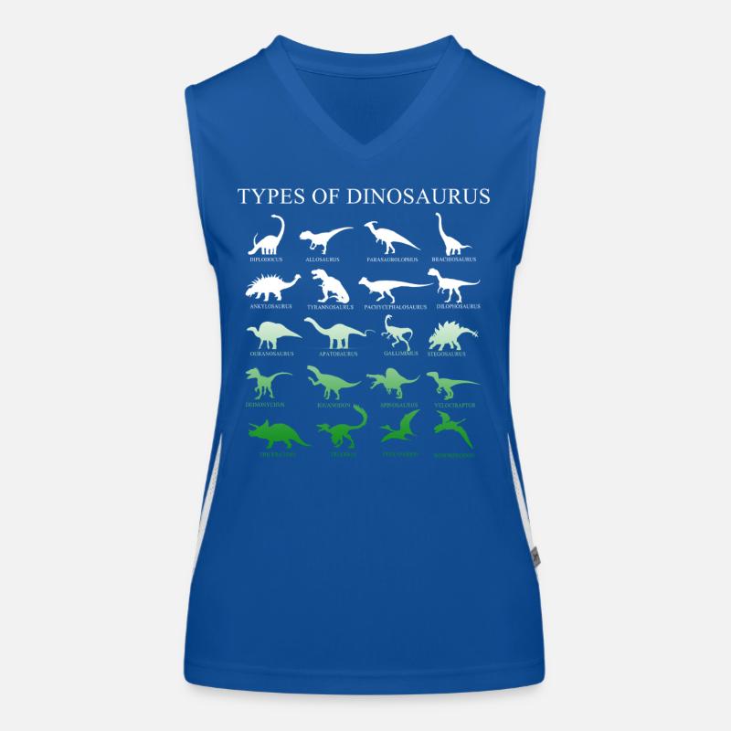 Dinosaur Women's Functional Contrast Tank Top