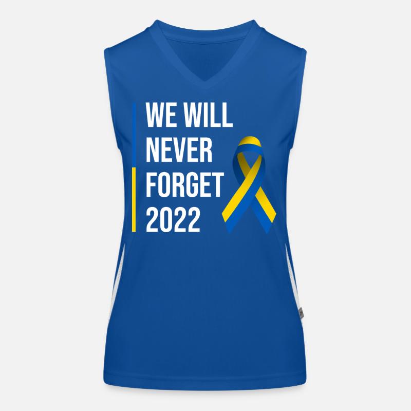 Ukraine War Peace Ribbon Women's Functional Contrast Tank Top