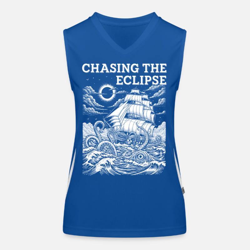 Aventure de l’éclipse solaire Débardeur respirant contrasté Femme