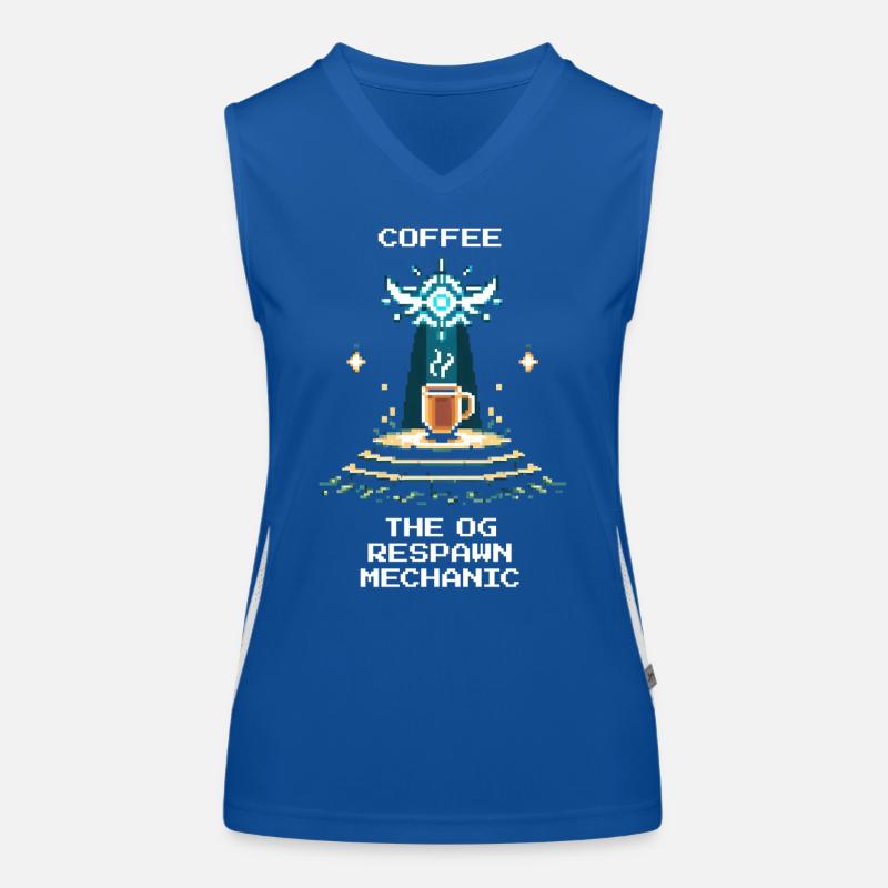 Kaffee: der OG-Respawn | Barista Espresso Funktionelles Kontrast-Tank Top für Frauen